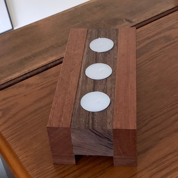 Tea Light Candle Holder - Handcrafted - Picture 2 of 5